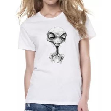 Imagem de Camiseta Baby Look Alien Grafite Arte - Alearts, G