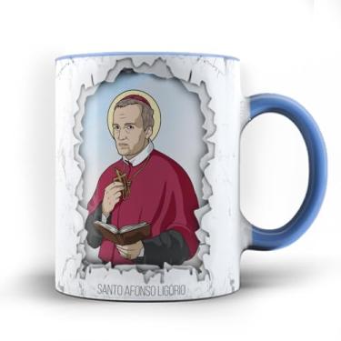 Imagem de Caneca xicara Fé Católica São Afonso Ligório 25 (Branca)