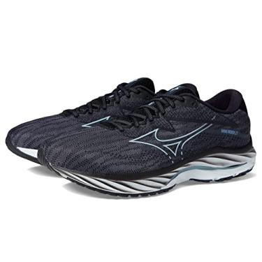 Imagem de Mizuno Tênis de corrida masculino Wave Rider 27, Azul ilusão de ébano, 8.5