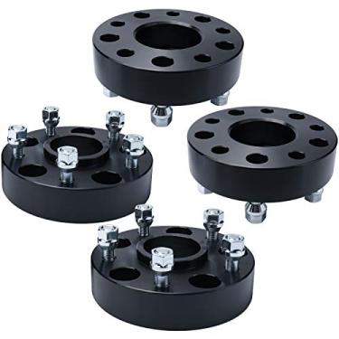 Imagem de IRONTEK Jeep Hubcentric Espaçadores de Roda 3,8 cm Adaptadores de Roda Hubcentric 5x5/5x127 mm (Furo de 71,5 mm, parafusos 1/2x20) Serve para Jeep 99-10 Grand Cherokee WJ/WK, 07-18 Wrangler JK/JKU, 06-10 Commander XK