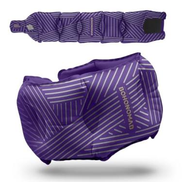 Imagem de Travesseiro inflável de pescoço para viagens – Almofada ajustável para avião, carro, trem, escritório e casa – Almofada de apoio de pescoço compacta, leve e ergonômica para dormir em qualquer lugar