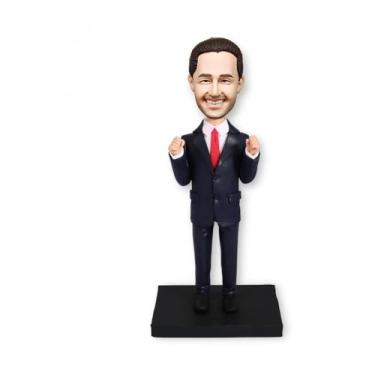 Imagem de Bobblehead de advogado personalizado, bobblehead de advogado personalizado com punhos, decorações de mesa, prêmios de advogado com medalha de ouro, presentes de aniversário, presentes de reunião