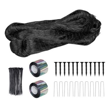 Imagem de Rede para pássaros, 1,5 m × 1,5 m, rede para proteção de jardim, malha de arame de galinha, malha preta para árvores frutíferas, arbustos (50 × 50 pés)