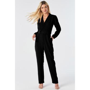 Imagem de Macacão Longo PKS com Gola Preto-Feminino