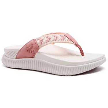 Imagem de KuaiLu Sandália feminina ortopédica ortopédica feminina atlética de recuperação de almofada grossa sandálias de caminhada de espuma viscoelástica com suporte de arco para fascite plantar confortável