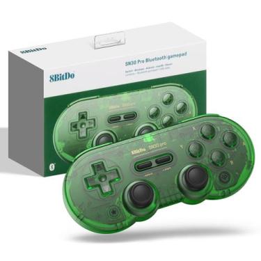 Imagem de Controlador Bluetooth sem fio Gamepad 8Bitdo SN30 Pro verde