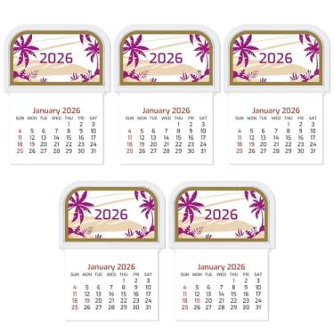 Imagem de Resurhang 5 minicalendários 2025 adesivos 2025 para cartões de visita, caminhão, laptop, geladeira, casa, escritório