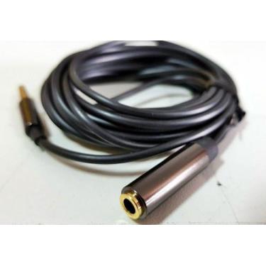 Imagem de Cabo extensor P3 4 vias para headset com microfone celular notebook - 