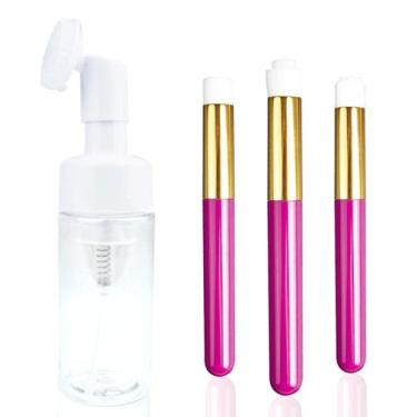 Imagem de Kit Skin Care Pump Escovinha + Pincéis Limpeza Cílios E Pele - Arte Se