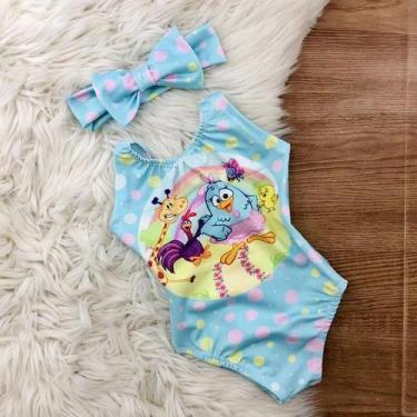 Imagem de Body Maio Suplex Infantil Temático Turma da Galinha Pintadinha - Joani