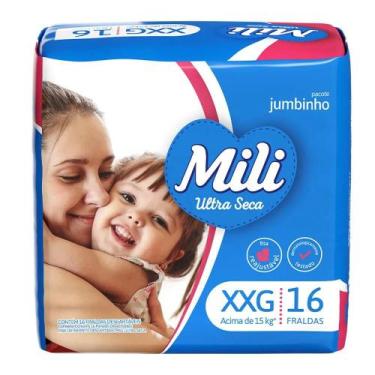 Imagem de Kit c/ 2 Fralda Descartavel Jumbinho Mili XXG Pacote 16