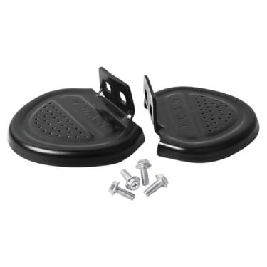 Imagem de MotiveTech 2 peças pedais traseiros para bicicleta elétrica acessórios apoios para os pés assento traseiro profissional antiderrapante fácil de instalar preto