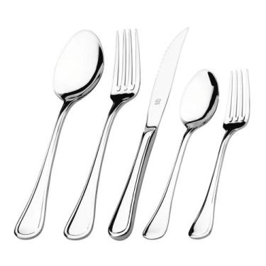 Imagem de Faqueiro Hercules Aço Inox Búzios 101 Peças Com Estojo Gift Box