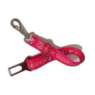 Imagem de Cinto De Segurança Nylon 25Mm Cachorro Rosa Tamanho Único
