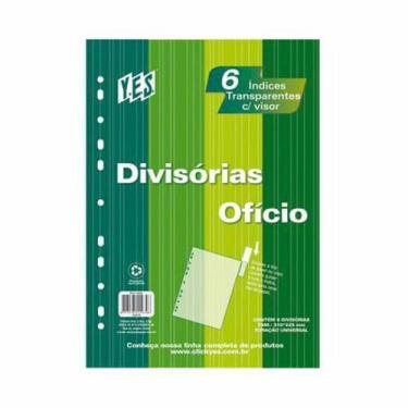 Imagem de Divisória Cristal Ofício 6 Projeções Com Visor 6Intb Cr - YES