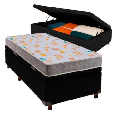 Imagem de Conjunto Cama Box Bau Solteiro + Colchão D20 Inducol