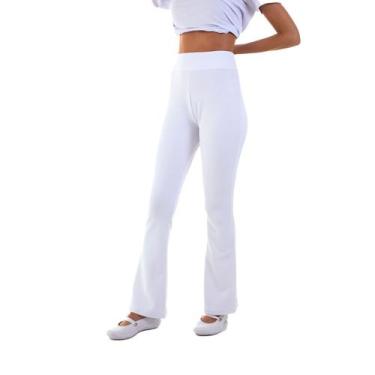 Imagem de Kit com 3 Calças Bailarina Flare Cintura Alta em tecido Suplex - EBT U