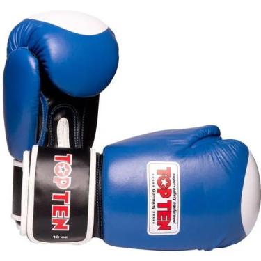 Imagem de Luva de Boxe, Muay Thai e Kickboxing 100% couro 10 oz WAKO - Top Ten -