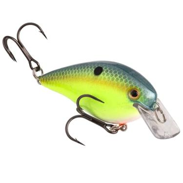 Imagem de Strike King Iscas HCKVDS1.5-538 KVD Square Bill Silent Crankbaits, modelo 1,5, 1 5 cm de comprimento, 7/17 oz gancho, Chartreuse Sexy Shad, pacote com 1