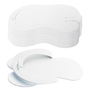 Imagem de Chinelo Eva Descartável Salão Pedicure Spa Branco, 10 Pares