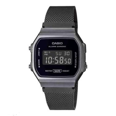 Imagem de Relógio de pulso casio unissex quartzo - a168wemb-1b preto