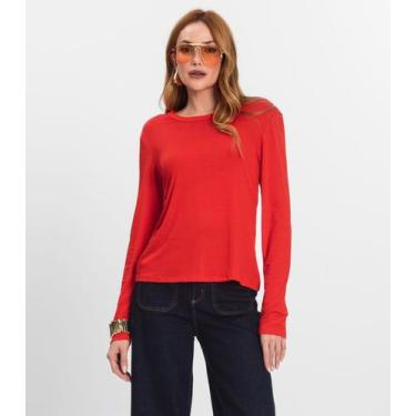 Imagem de Blusa Manga Longa Select Laranja, P, Laranja