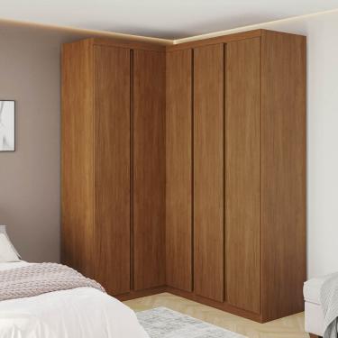 Imagem de Guarda-roupa Modular 3 Peças 5 Portas Arani Cabecasa Madeiraoriginals Cinamomo