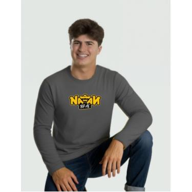 Imagem de Camiseta UV Cinza Manga Longa Natan por  Aí Logo