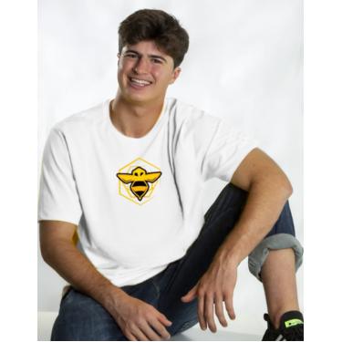 Imagem de Camiseta Algodão Branca Manga Curta Natan por  Aí Abelha