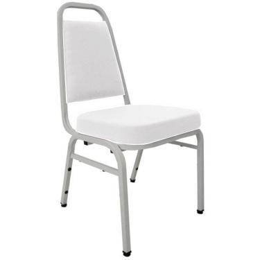 Imagem de Cadeira Empilhável para Auditórios Linha Hotel Plus Branco