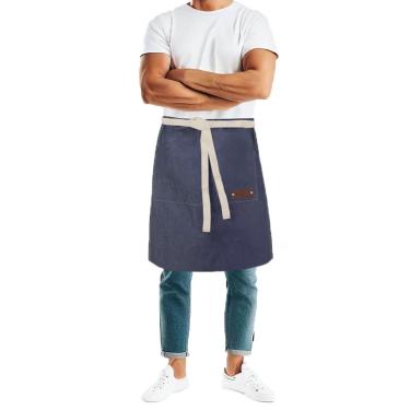 Imagem de Avental de Cintura Jeans Algodao Barista Garçom Bartender