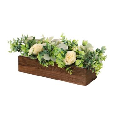 Imagem de Bothyi Centro de mesa floral, arranjo de flores artificiais, enfeite de mesa, planta falsa para mesa, pátio, sala de estar, escritório