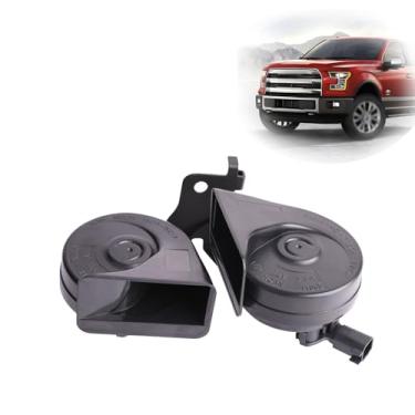 Imagem de MITZONE Conjunto de buzina dupla com suporte compatível com Ford F250 F350 Super Duty 2017 2018 2019 2020 2021 2022 HC3Z-13832-G