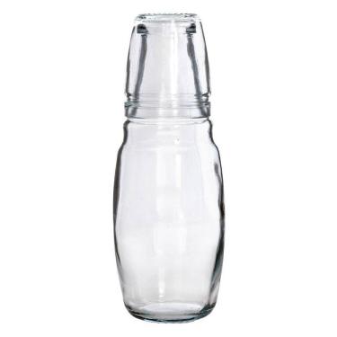 Imagem de Jarra Lisa Com Copo De Vidro 1000Ml