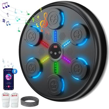 Imagem de SPUER Máquina de boxe musical, máquina de perfuração de parede, perfeita para adultos e crianças, presente fitness ideal para o dia dos namorados, aniversários e aniversários