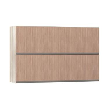 Imagem de Armário Basculante Duplo 120cm 2 Portas Legno Crema C/Cuma