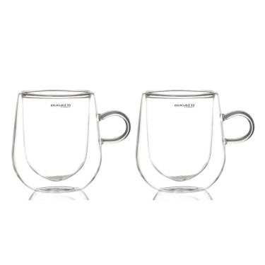 Imagem de Conjunto 2 Canecas Parede Dupla 300ml Cerveja Bugatti