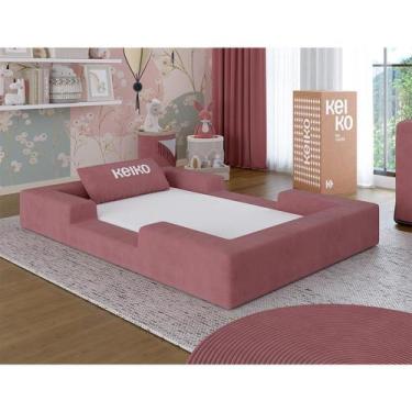 Imagem de Cama Montessoriana Solteiro Ninho 100% Espuma Boucle Keiko - Keiko Col
