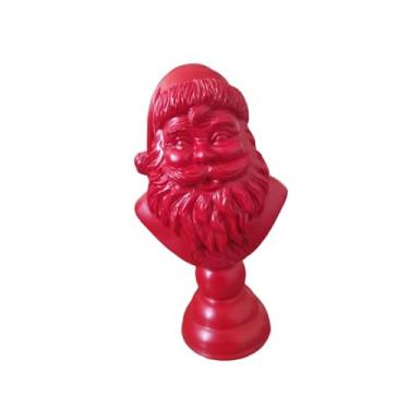 Imagem de rockible Estátua de Papai Noel de, Decoração de Natal, Enfeite, Presente Colecionável, Escultura em Resina, Artesanato para Dormitório, Festas e