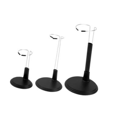 Imagem de TTETTZ Conjunto de 3 Suportes para Bonecas, Expositores para Bonecas, Prateleiras para Decoração de Lojas E Colecionáveis, Preto