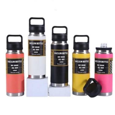 Imagem de Garrafa Térmica 800ml Inox Academia Sport Bottle - Distribuidora Moeda