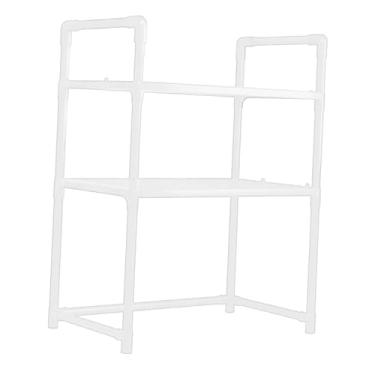 Imagem de Baoblaze Prateleira para forno de micro-ondas, organizador de armário, suporte para eletrodomésticos, prateleira de que economiza espaço, para forno de