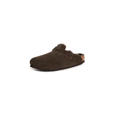 Imagem de Birkenstock Sandálias Arizona Shearling Femininas, Mocha/Mocha, 8-8.5