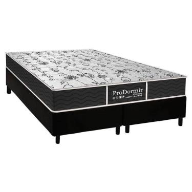 Imagem de Cama Box Queen: Colchão Molas Probel Prolastic Sleep + Base Crc Courano Black(158X198)