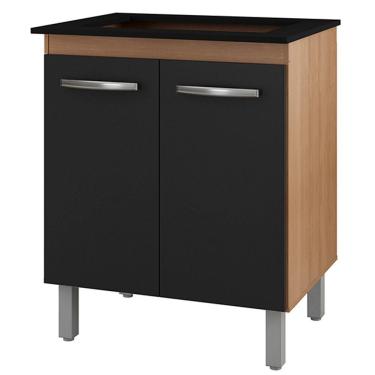 Imagem de Balcao Para Cooktop 5 Bocas Jade Savana Preto Mobbs