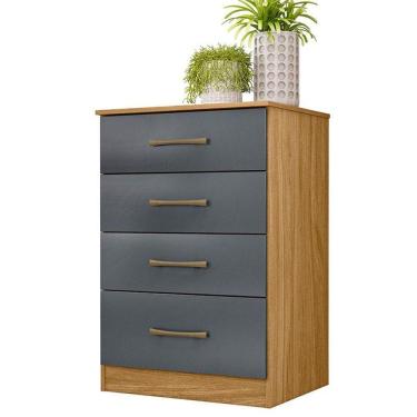 Imagem de Cômoda Gaveteiro Ms913 Freijó Cinza - Moval