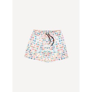 Imagem de Shorts Estampado Aleatory Kids Jussy Branco-Masculino