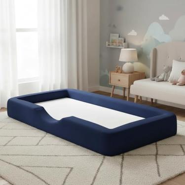 Imagem de Cama Montessoriana Infantil Solteiro Light - Sem colchão - Little Duck (Azul)