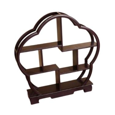 Imagem de Fenteer Expositor de sobremesas, prateleira de armazenamento, ornamento de mesa, mini armário expositor para doces, pequenos e sobremesas.