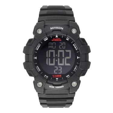 Imagem de Miykon Relógios militares masculinos – Relógio tático com tela grande construído com resina à prova de choque, relógio esportivo digital à prova d'água 100 m – superiluminador, cronômetro, alarme